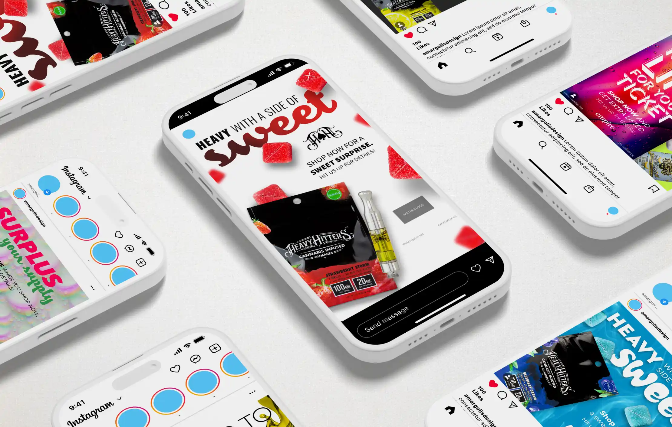 Cannabis Marketing designs by Adam Margolis