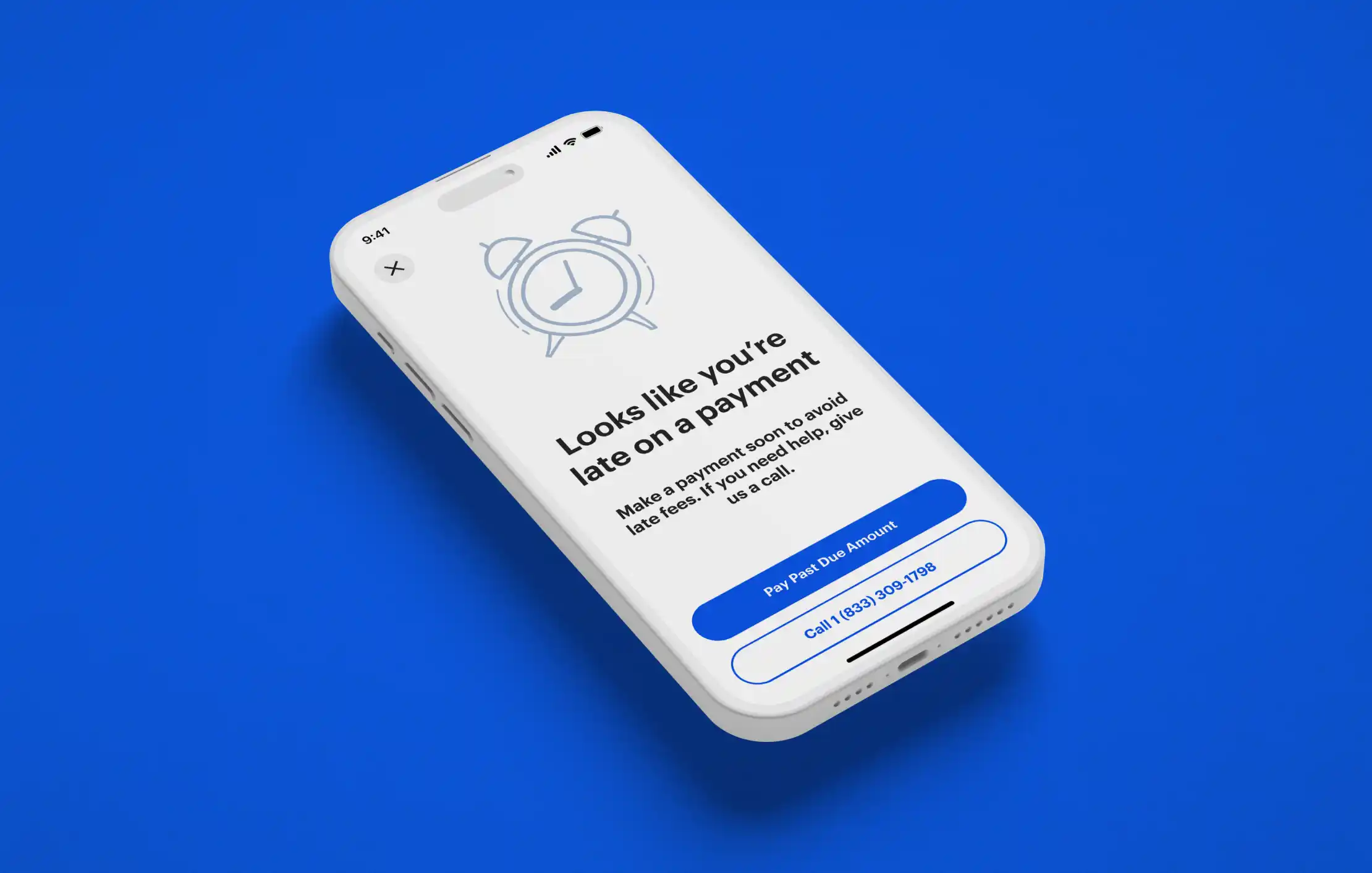 Sallie Mae Mobile app Late Payment notification UI/UX Design by Adam Margolis