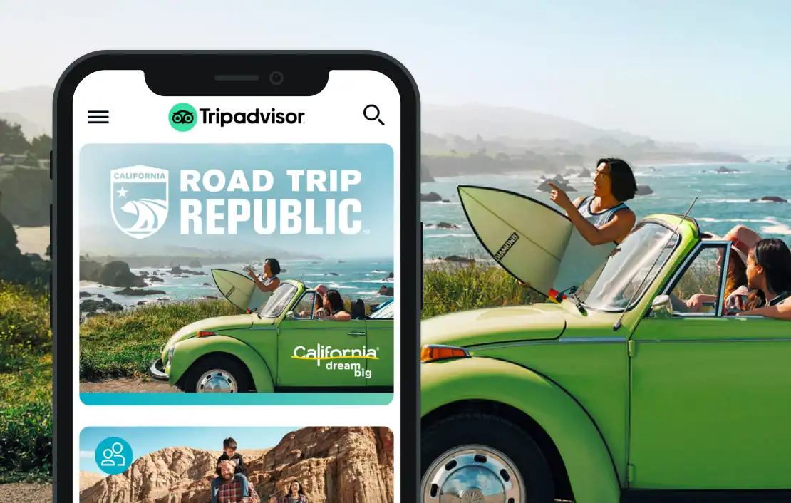 Visit California and Tripadvisor Campaign design by Adam Margolis